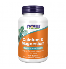 Кальций и магний, Calcium & Magnesium, Now Foods, 100 таблеток