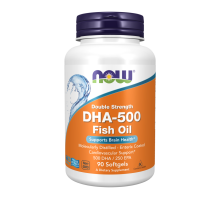 Рыбий жир двойного действия ДГК, Double Strength DHA Fish Oil, Now Foods, 90 капсул