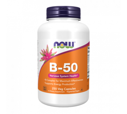 Витамины группы B, Vitamins B, Now Foods, 250 вегетарианских капсул