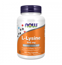 L-лизин, L-Lysine, Now Foods, 100 вегетарианских капсул