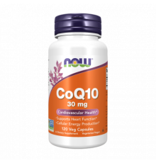 Коэнзим Q10, CoQ10, Now Foods, 120 вегетарианских капсул
