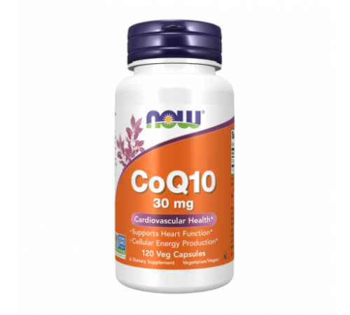 Коэнзим Q10, CoQ10, Now Foods, 120 вегетарианских капсул