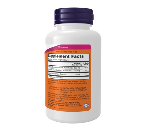 Витамин C, Vitamin C, Now Foods, 100 вегетарианских капсул