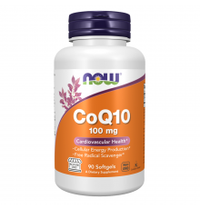 Коэнзим, CoQ10, Now Foods, 90 мягких капсул