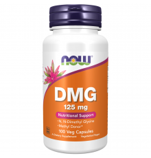 ДМГ, DMG, Now Foods, 100 вегетарианских капсул