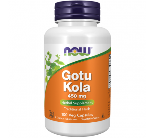 Готу кола, Gotu Kola, Now Foods, 100 вегетарианских капсул