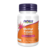 Метилфолат (Фолиевая кислота), Methyl Folate, Now Foods, 50 вегетарианских капсул