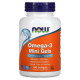 Омега-3 жирные кислоты, Omega-3 Mini Gels, Now Foods, 180 капсул
