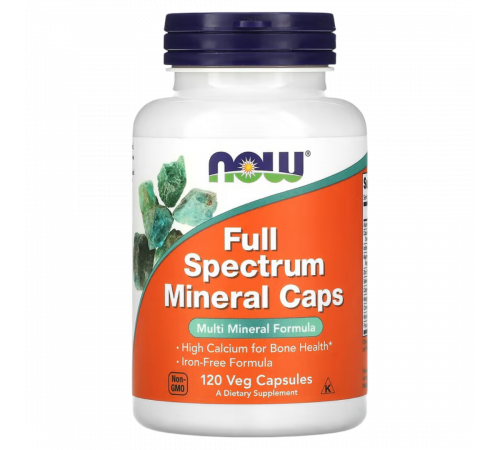 Минеральный комплекс, Full Spectrum Mineral Caps, Now Foods, 120 вегетарианских капсул