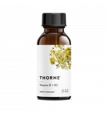 Витамин Д/К2, Vitamin D/K2, Thorne, 30 мл