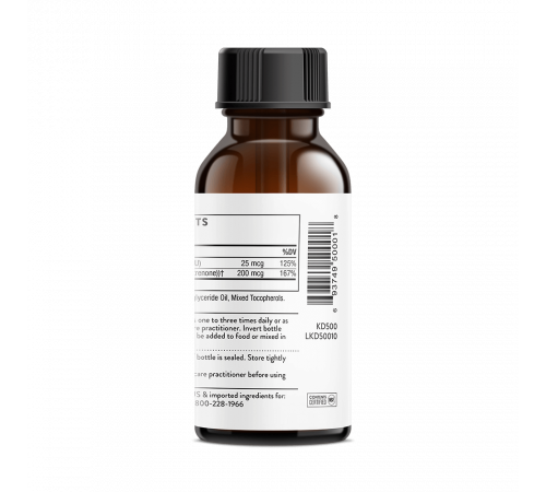 Витамин Д/К2, Vitamin D/K2, Thorne, 30 мл