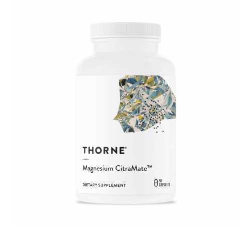 Цитрамат магния, Magnesium CitraMate, Thorne, 90 капсул