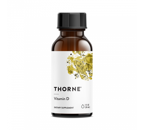 Витамин Д, Vitamin D, Thorne, 30 мл