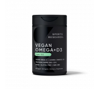 Вегетарианский витамин Д3, Vegan D3, Sports Research, 60 капсул