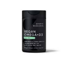 Вегетарианский витамин Д3, Vegan D3, Sports Research, 60 капсул