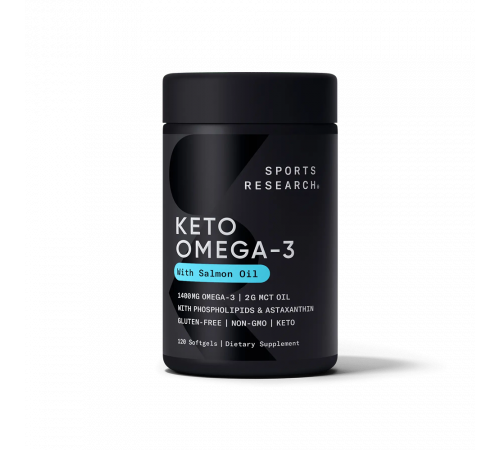 Кето Омега, Keto omega, Sports Research, 120 капсул