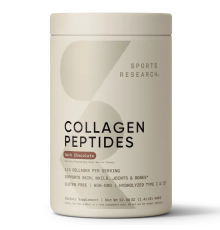 Коллаген "Тёмный шоколад", Collagen Peptides Dark Chocolate, Sports Research, 640 гр