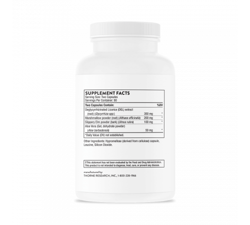 Комплекс для ЖКТ, GI Relief, Thorne, 180 капсул