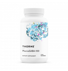 Гамма-аминомасляная кислота (ГАМК), PharmaGABA-100, Thorne, 60 капсул