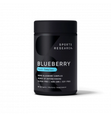 Концентрат черники, Blueberry Concentrate, Sports Research, 60 капсул
