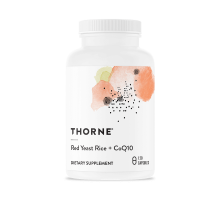 Красный рис и коэнзим Q10, Red Yeast Rice + CoQ10, Thorne, 120 капсул