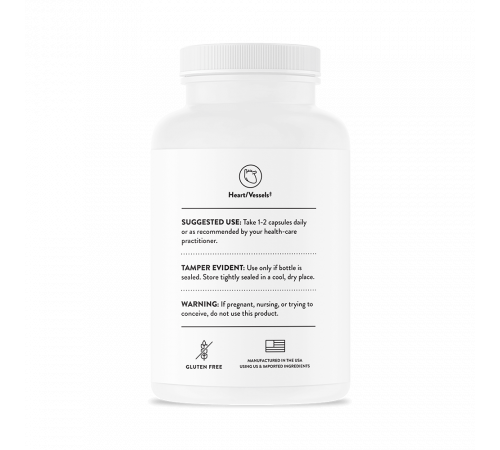 Красный рис и коэнзим Q10, Red Yeast Rice + CoQ10, Thorne, 120 капсул
