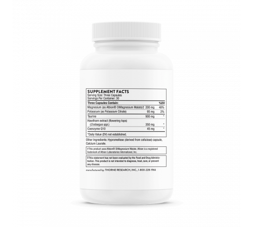 Комплекс для поддержки сердца с коэнзимом Q10, Heart Health Complex, Thorne, 90 капсул