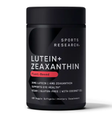 Лютеин и зеаксантин, Lutein + Zeaxanthin, Sports Research, 120 капсул