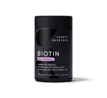 Биотин High Potency, Biotin, Sports Research, 120 капсул