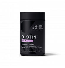 Биотин High Potency, Biotin, Sports Research, 120 капсул