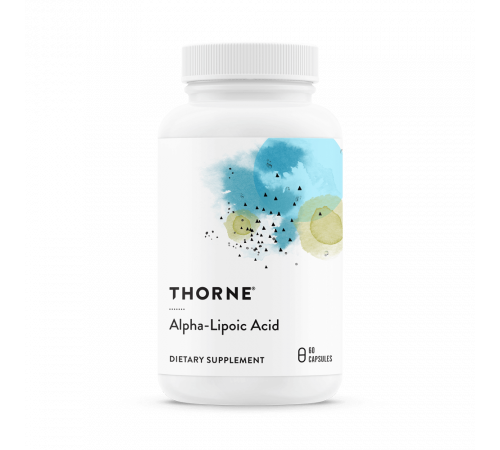 Альфа-липоевая кислота, Alpha-Lipoic Acid, Thorne, 60 капсул