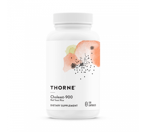 Красный дрожжевой рис, Choleast-900, Thorne, 120 капсул