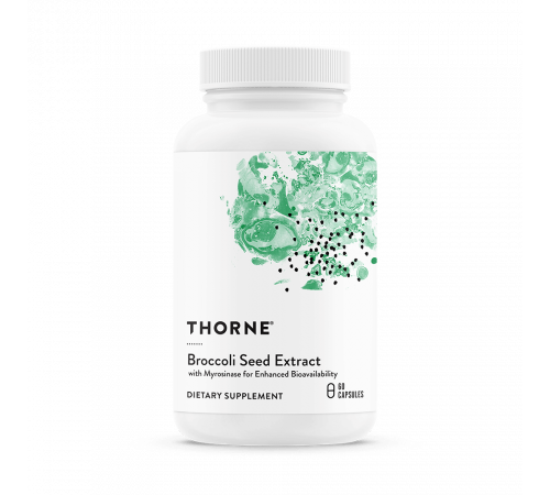 Экстракт семян брокколи, Broccoli Seed Extract, Thorne, 60 капсул
