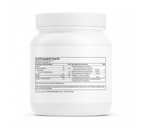 Коллаген плюс, Collagen Plus, Thorne, 495 г