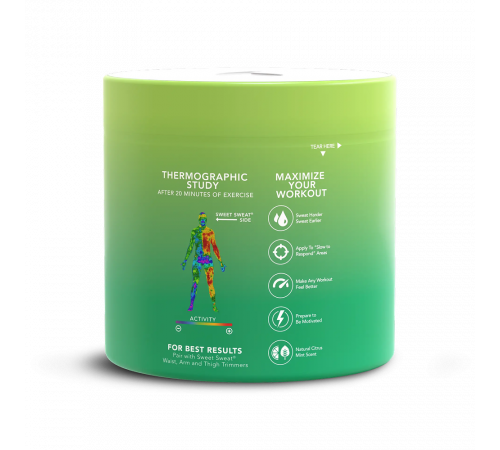 Спортивная мазь с ароматом цитруса и мяты, Jar XL Citrus Mint, Sweet Sweat, 383 г