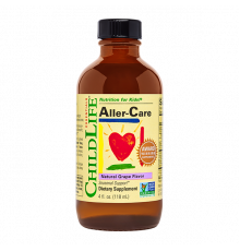 Cредство от аллергии со вкусом винограда, Aller-Care Natural Grape, Childlife, 118 мл