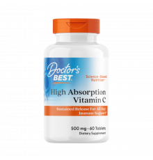 Витамин C с высокой биодоступностью, High Absorption Vitamin C with PureWay-C, Doctor's Best, 60 таблеток