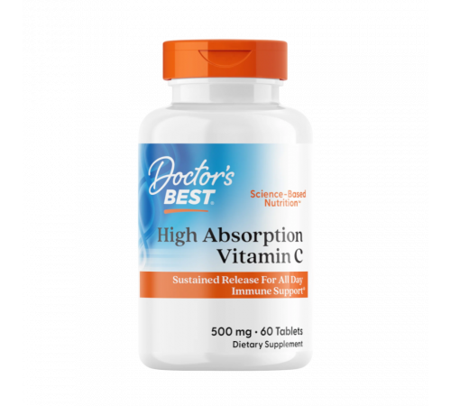 Витамин C с высокой биодоступностью, High Absorption Vitamin C with PureWay-C, Doctor's Best, 60 таблеток
