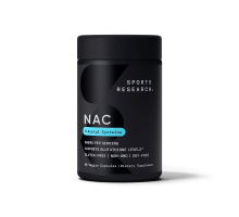 N-Ацетилцистеин, NAC N-Acetyl-L-Cysteine, Sports Research, 90 вегетарианских капсул