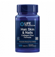 Комплекс для волос, кожи и ногтей, Hair, Skin & Nails Collagen Plus Formula, Life Extension, 120 таблеток