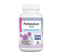 Цитрат Калия, Potassium Citrate, Chikalab, 60 капсул