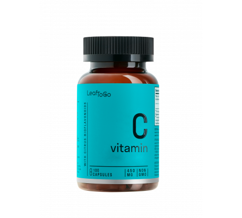 Витамин С, Vitamin C, Leaf To Go, 100 капсул