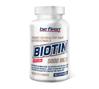 Биотин, Biotin, Be First, 60 капсул