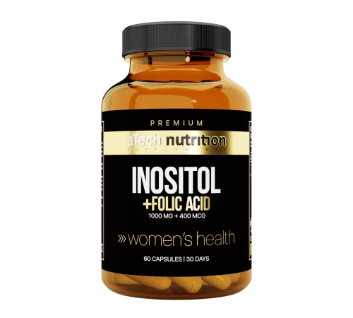 Инозитол с фолиевой кислотой, Inositol + Folic Acid, aTech Nutrition Premium, 60 капсул