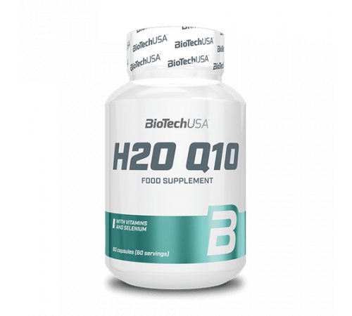 Водорастворимый коэнзим Q10, H2O Q10, BioTechUSA, 60 капсул
