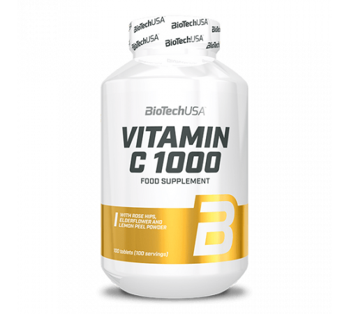 Витамин С, Vitamin C, BioTechUSA, 100 таблеток
