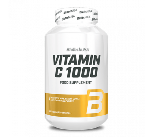 Витамин С, Vitamin C, BioTechUSA, 250 таблеток