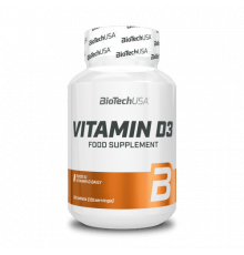 Витамин Д3, Vitamin D3, BioTechUSA, 120 таблеток