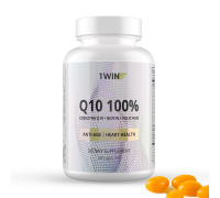 Коэнзим Q10 с биотином и фолиевой кислотой, CoQ10+Biotin+Folic Acid, 1Win, 60 капсул