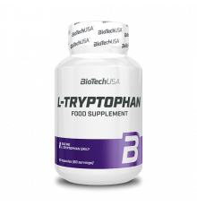 L-Триптофан, L-Tryptophan, BioTechUSA, 60 капсул